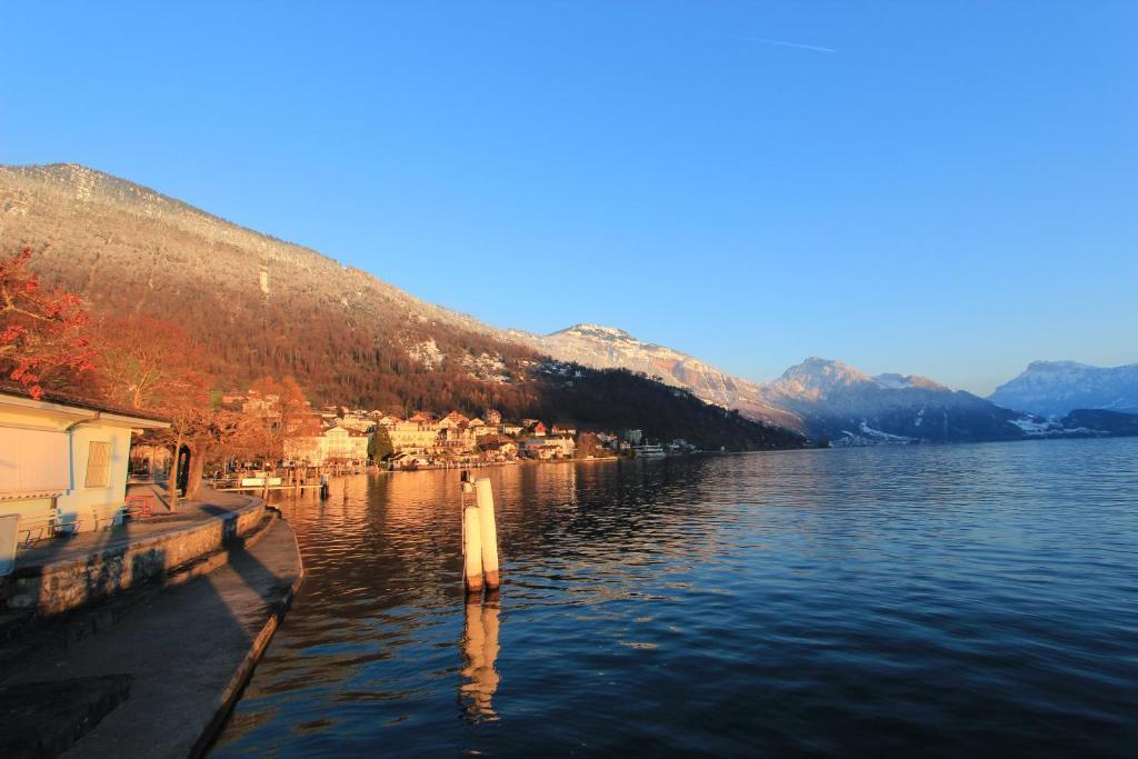 Seehotel Gotthard Weggis Kültér fotó